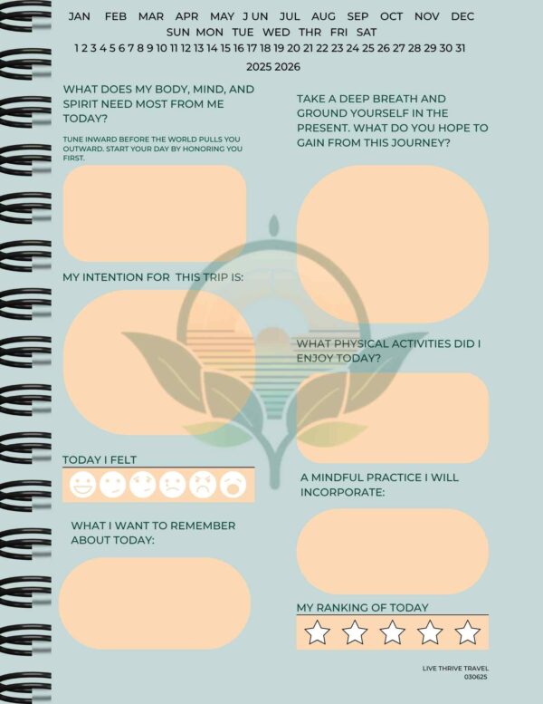 Mindful Travel Journal – A Digital Companion for Intentional Living - Image 2